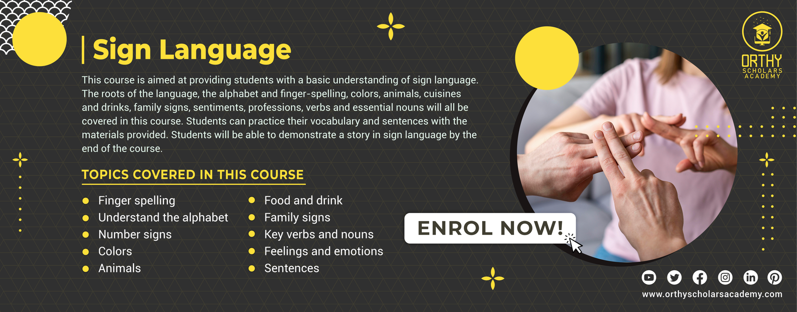 Sign Language Communication Bootcamp | Orthy Scholars Academy